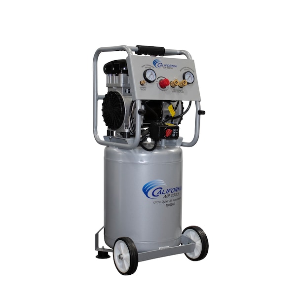 California Air Tools Ultra Quiet & Oil-Free 2HP 10 Gal Aluminum Tank Air Compressor CAT-10020AC - main